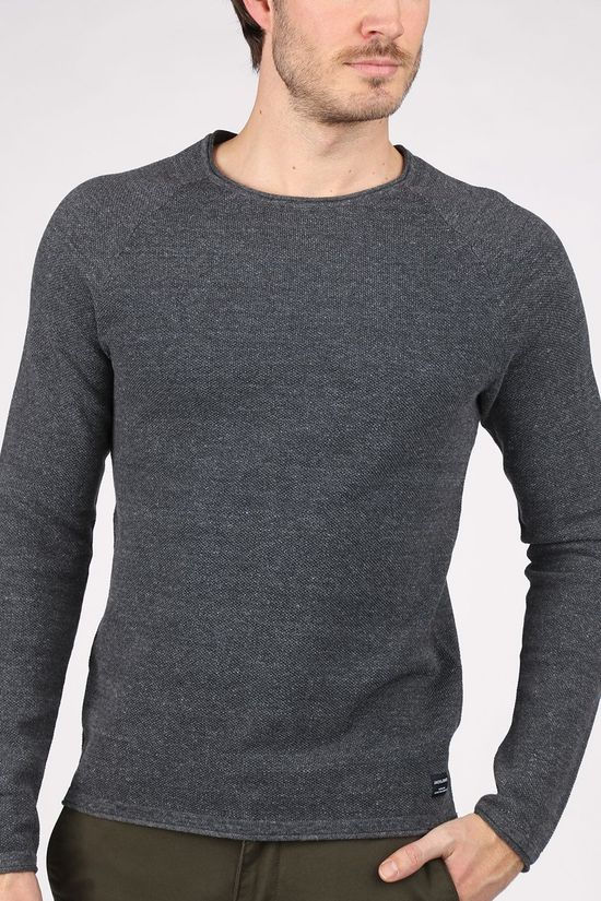 Jack & Jones Pull Jjehill Knit Cn Ns Dark Grey/Marle
