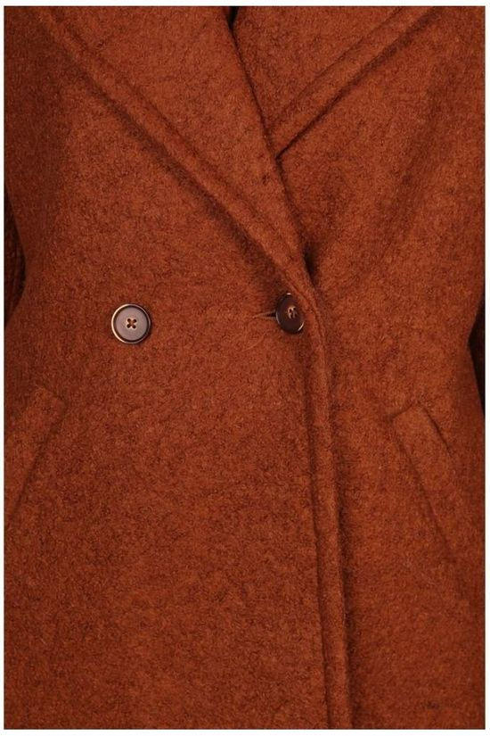 Vero Moda Jas new Loop Lux Long Wool mid brown