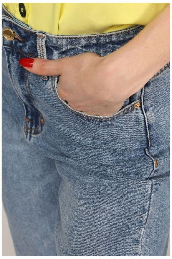 Only Jeans Onlemily Hw Straight Ankle Mid Blue (Jeans)
