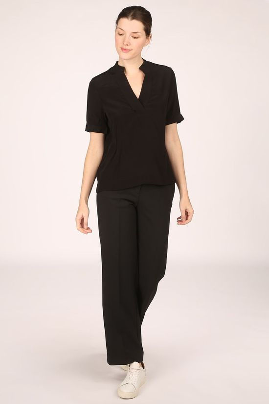 Selected Blouse Slf Ella Ss Nos Black