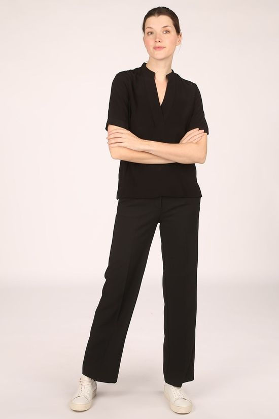 Selected Blouse Slf Ella Ss Nos Black