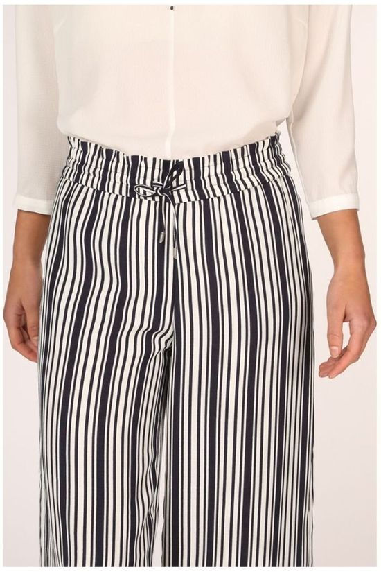 Only Broek Onlpiper-Ann Mw Wide Cc Navy Blue/White