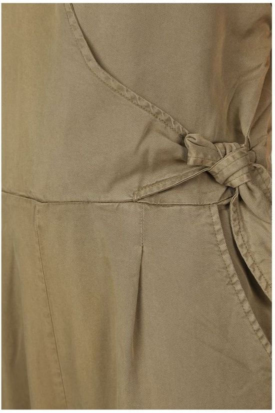 Vero Moda Combinaison Vmlaura Ss V-Neck Knot Jumpsuit Ga mid khaki