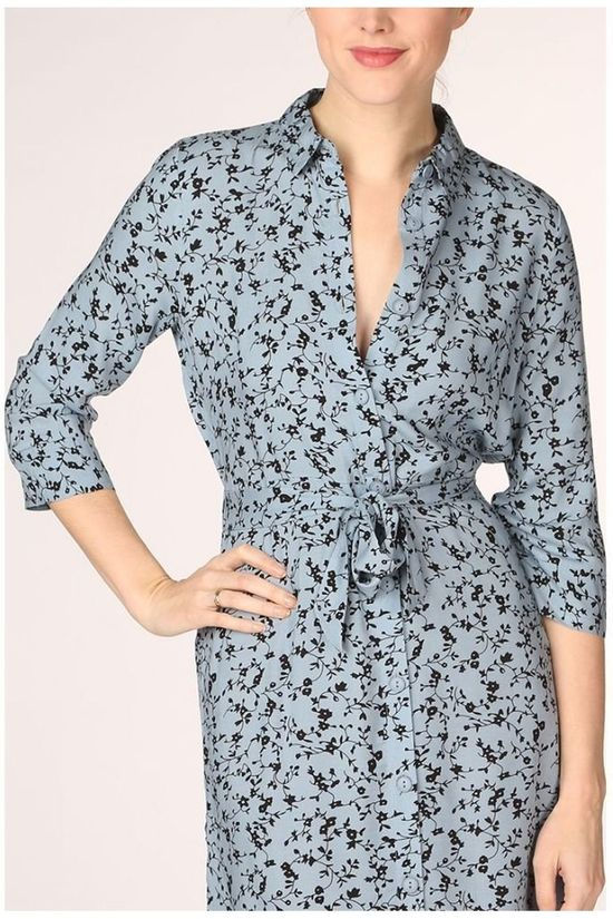 Only Robe Onlnova Long Aop Light Blue/Black