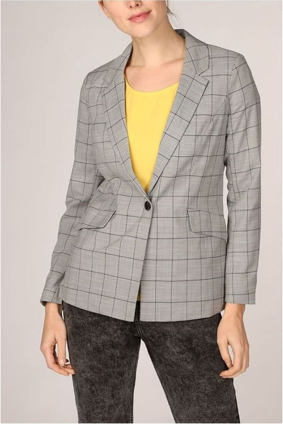 Only Blazer Onlcarolina-Win L/S Check Cc light grey/dark grey