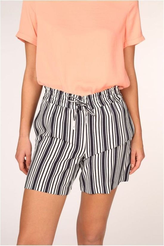 Only Short Onlpiper-Ann Mw Stripe Cc Navy Blue/White
