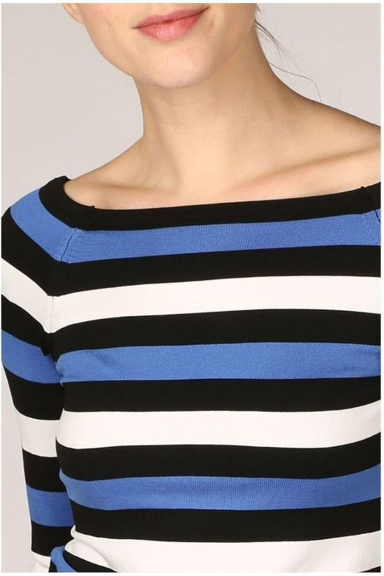 Only Pull Onlnelia 3/4 Knt Black/Mid Blue