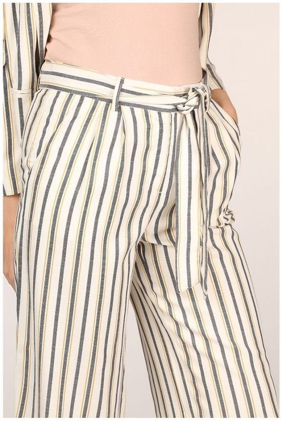 Only Broek Onlbianca-Nataly Hw Wide Stripe off white/light blue