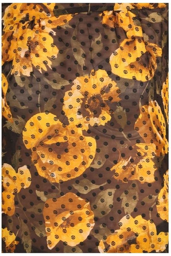Object Blouse Elodia Dark Yellow/Ass. Flower