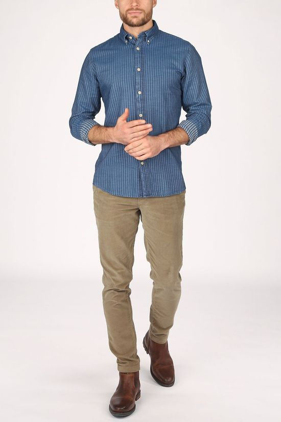 Selected Chemise Slhlimnolan-Mixer Blue/Denim / Jeans