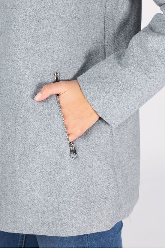 Vero Moda Jas collaryork Collar Wool Noos light grey