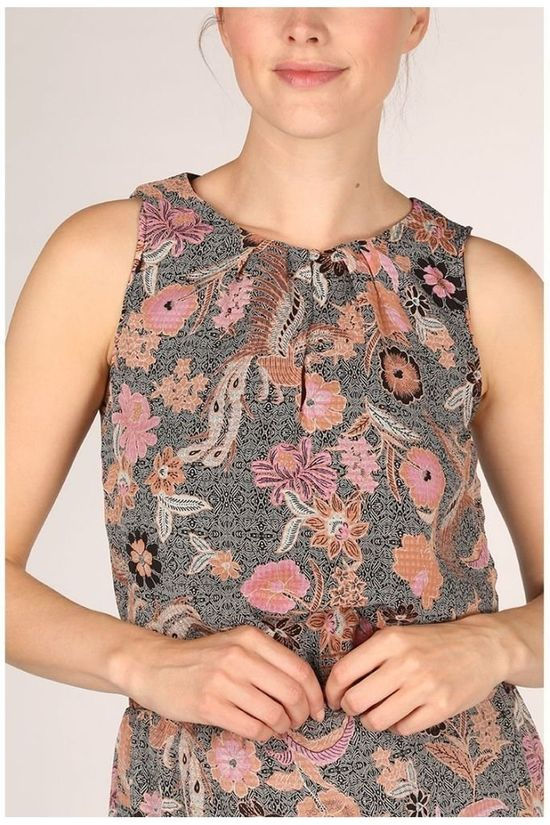 Vero Moda Blouse Vmnuka S/L Wvn Black/Mid Pink
