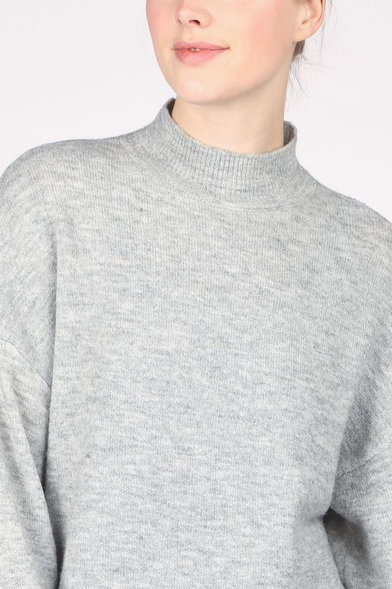 Vero Moda Pull simone Ls Highneck Light Grey Marle
