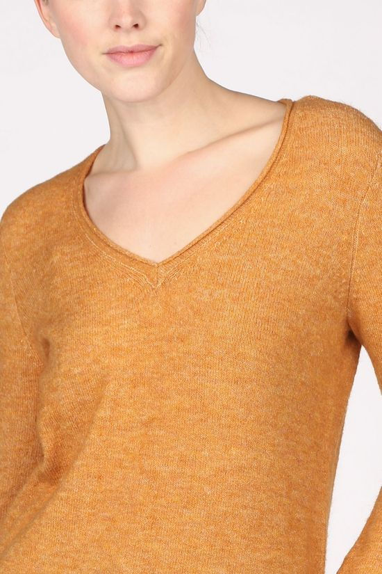 Vero Moda Trui simone Ls V-Neck Camel Brown