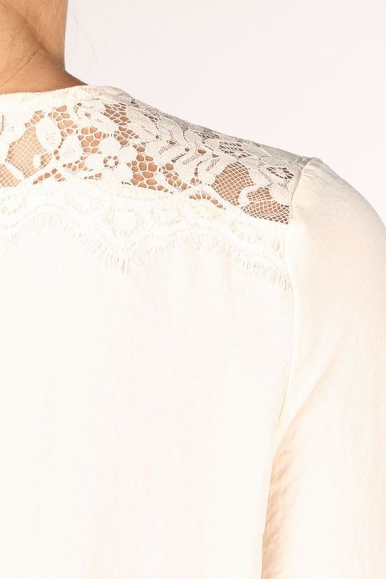 Vero Moda Blouse isabella 3/4 Wrap Ga Vo Ecru