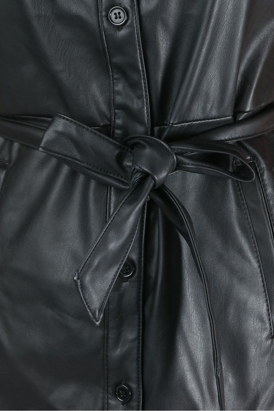 Vero Moda Jurk gwen Ss Pu Black