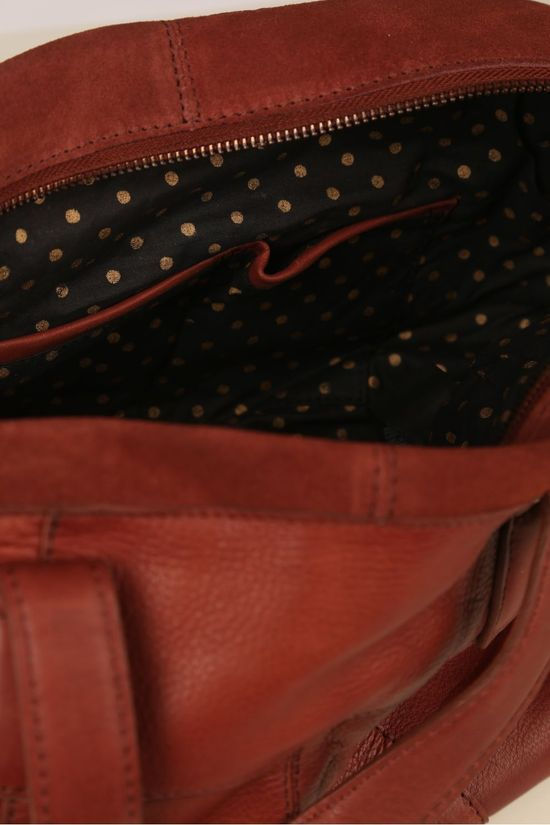 Pieces Tas svalle Leather Daily mid brown