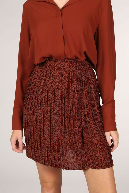 Selected Rok kinsley Mw Plisse Rust/Black