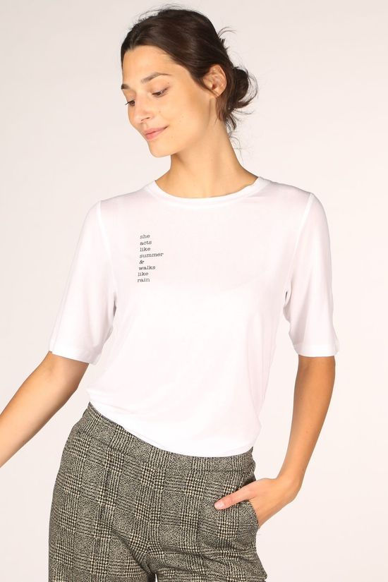 Selected T-Shirt summa Ss Tee White/Black