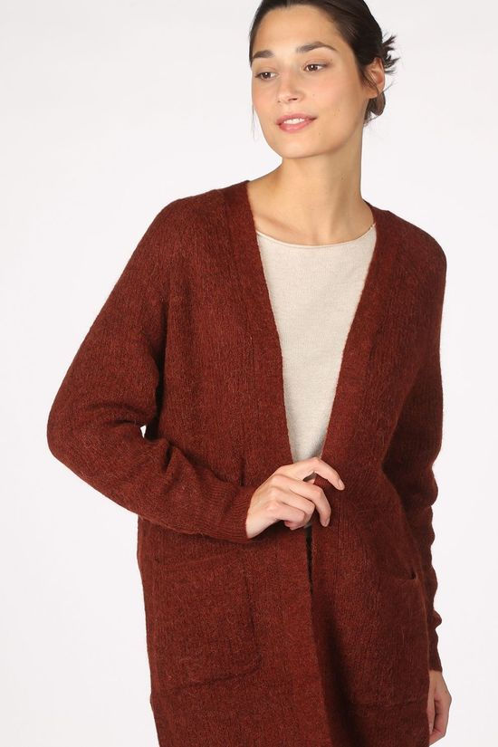 Selected Cardigan lulu Ls Nos rust