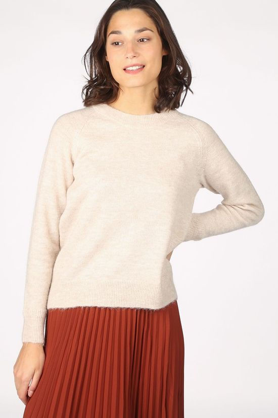 Selected Pull lulu Ls O Neck Nos Ecru