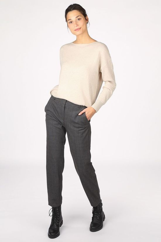Selected Pull Slfinka Cashmere Ls Knit Boatneck Ecru