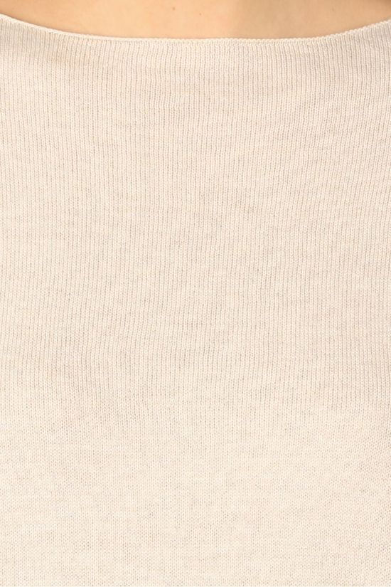 Selected Pull Slfinka Cashmere Ls Knit Boatneck Ecru