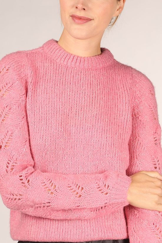 Vero Moda Pull winnie Ls O-Neck Ga Boo mid pink