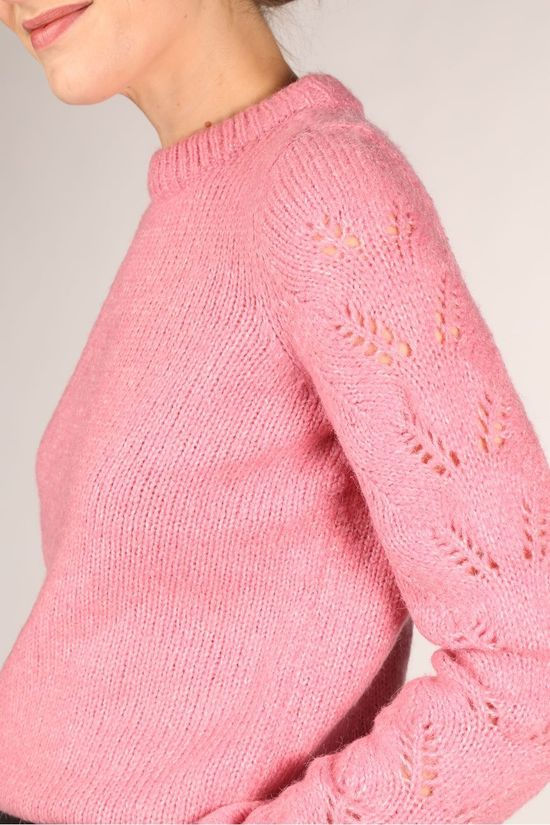 Vero Moda Pull winnie Ls O-Neck Ga Boo mid pink