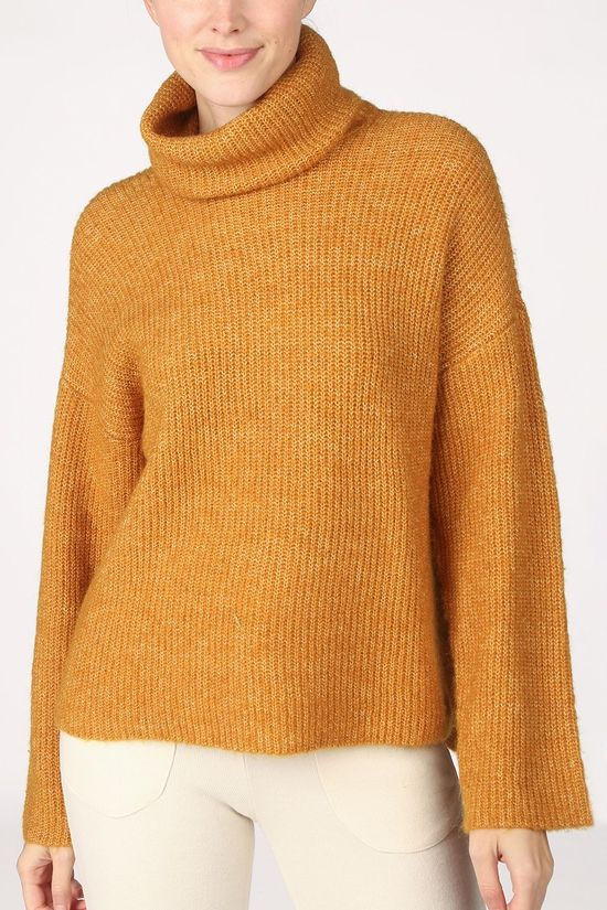 Vero Moda Pull daisy Ls Cowlneck Rib Ga Boo Camel Brown