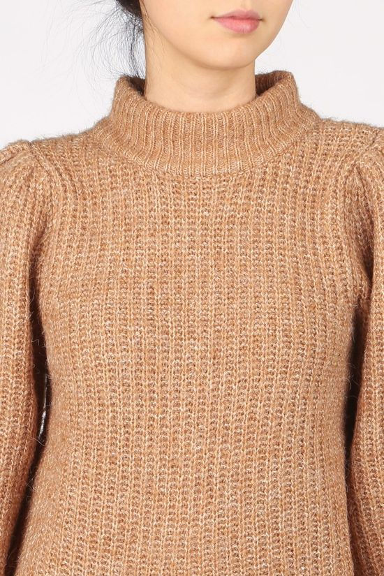 Vero Moda Pull pekan Ls Highneck Ga Boo Sand Brown