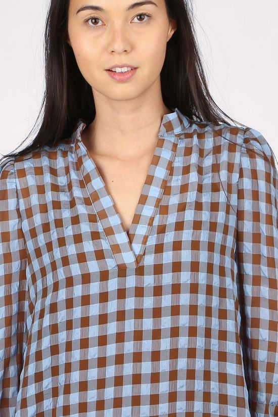 Selected Robe Sara 7/8 light blue/rust