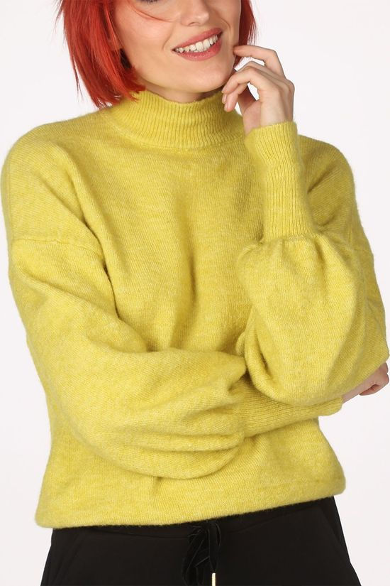 Vero Moda Pull simone Ls Highneck Ga Color mid yellow