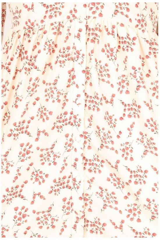 Vila Robe Mailybaily Ecru/Red