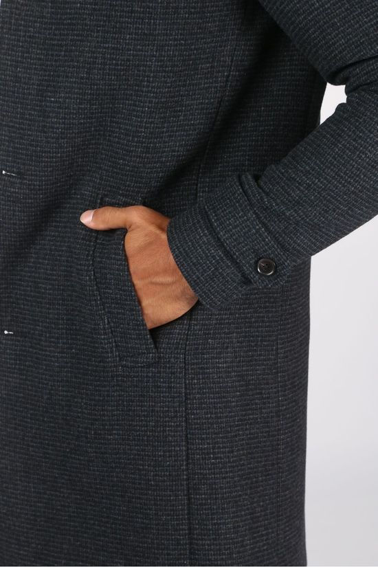 Premium Manteau amelton Wool Coat Sts Dark Grey/Ass. Geometric