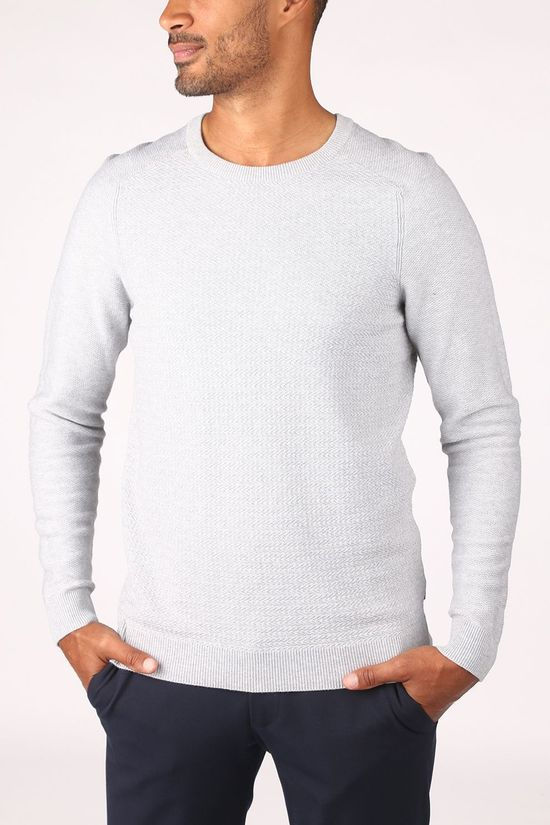 Premium Trui adam Crew Sts Light Grey Marle