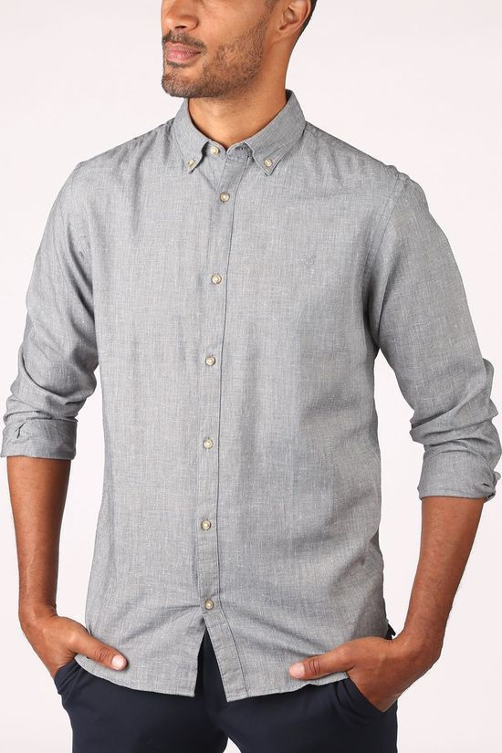 Premium Hemd logo Autumn L/S Sts light grey