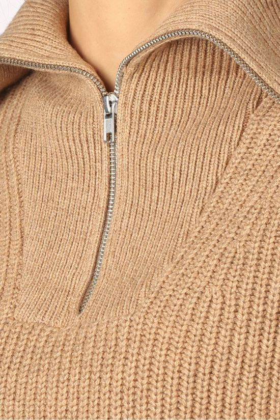 Selected Pull katty Ls Puff Sleeve W Camel Brown