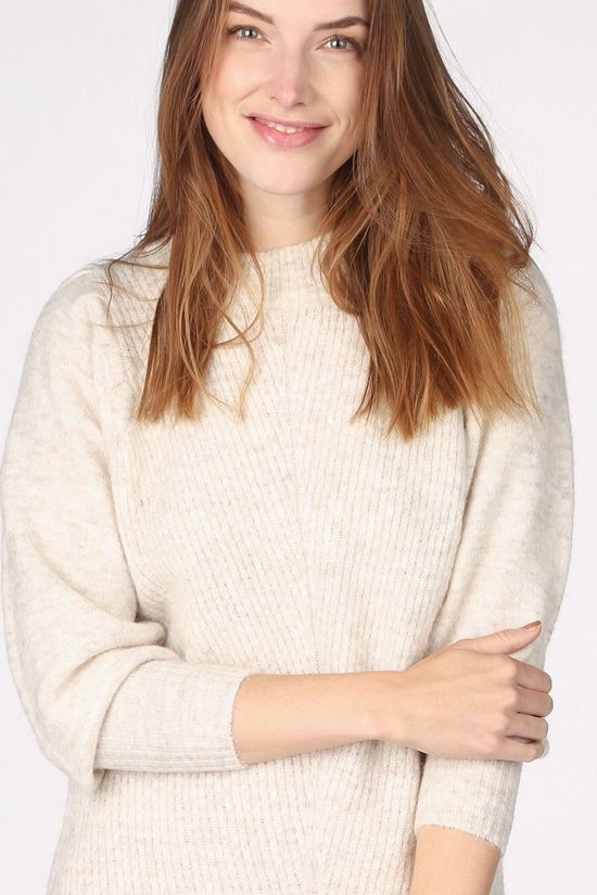 Selected Jurk linna Ls O-Neck B Sand Brown