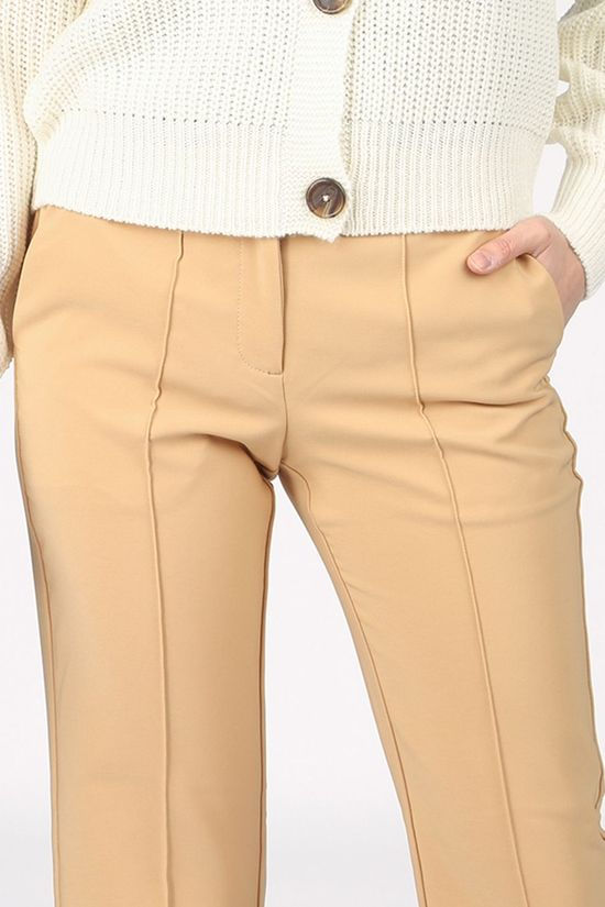 Vero Moda Broek fibaja Nw Tlr Sand Brown