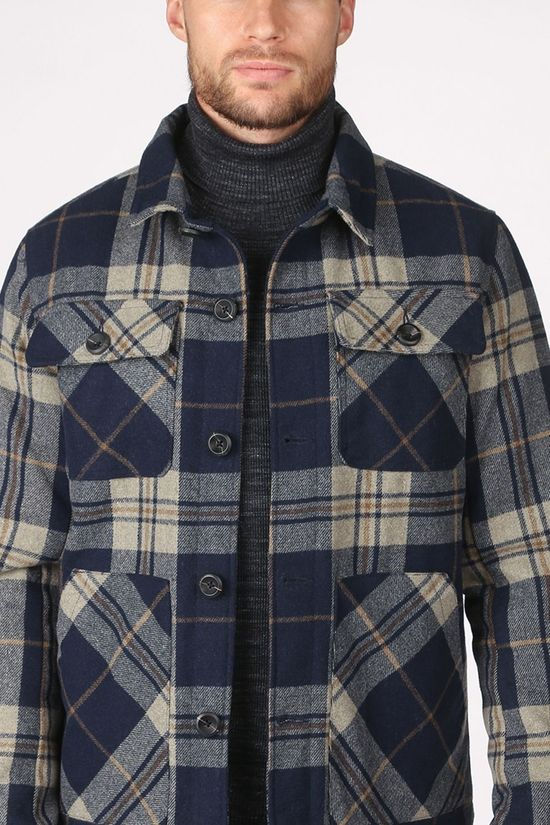 Jack & Jones Manteau ordoke Wool Jacket Blue (Jeans)/Mid Blue