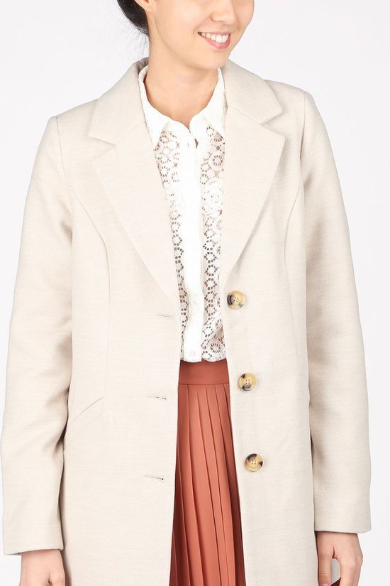 Vero Moda Jas Vmcalacindy Ss21 3/4 Boos Ecru