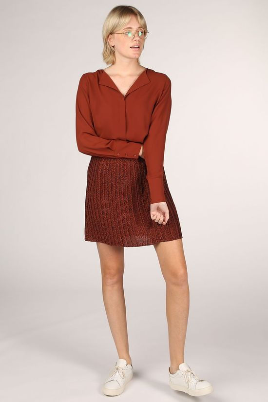 Selected Blouse  Stina Dynella Ls rust