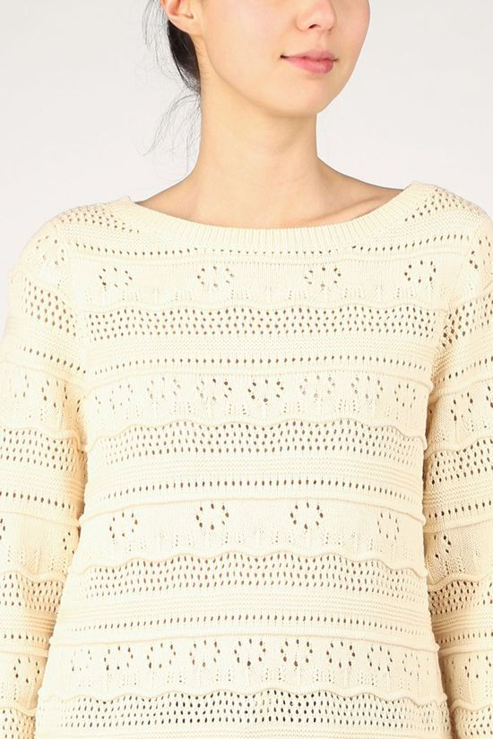 Vero Moda Pull Vmthreed Ls Boatneck Ga Boo Ecru