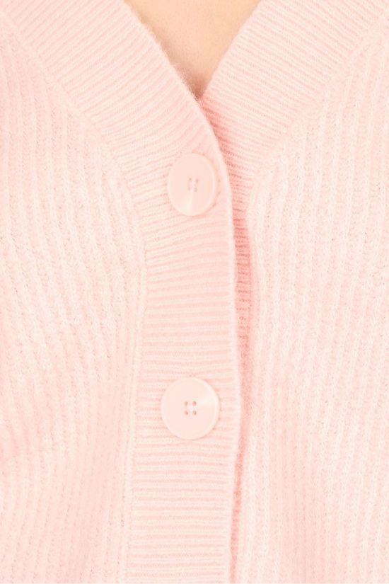 Selected Cardigan Slflipa Ls Short light pink