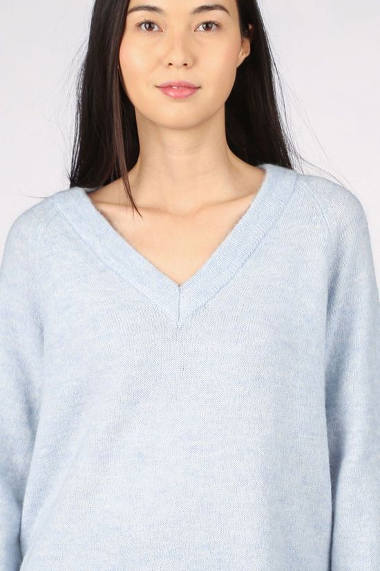 Selected Trui lulu Ls V Neck Nos light blue