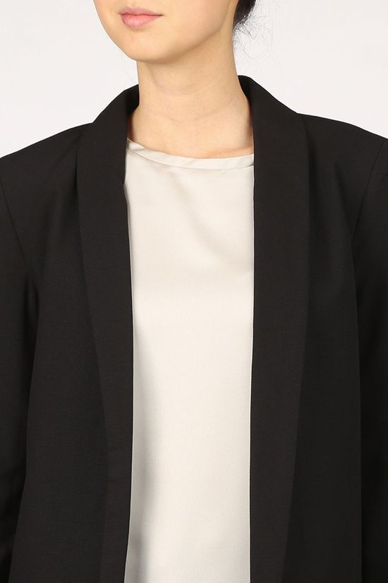 Only Blazer Onlcecili Long Blazer Cc Tlr Black