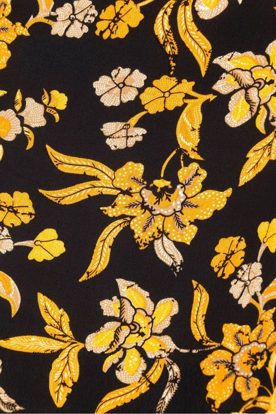 Vero Moda Blouse filippa Ss Wvn Black/Dark Yellow