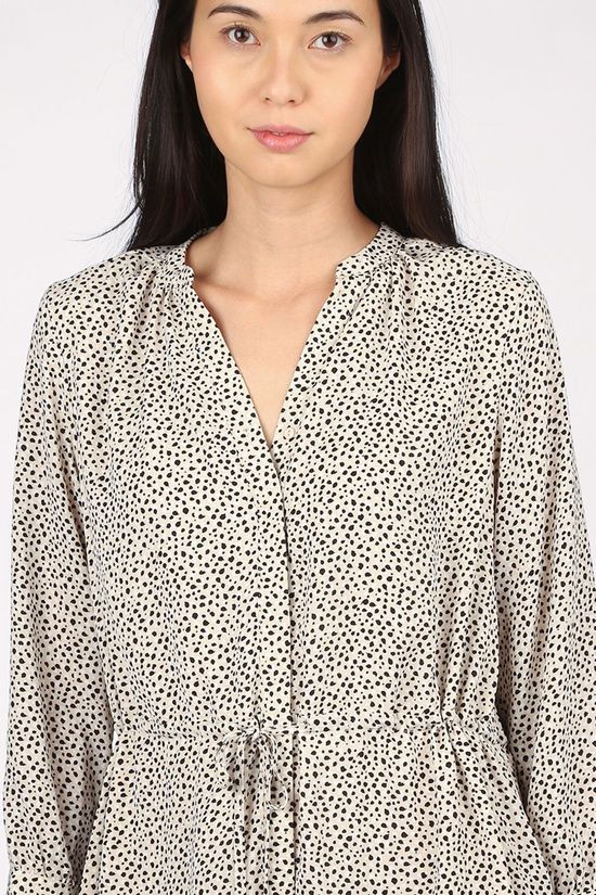 Selected Jurk Damina Off White/Black