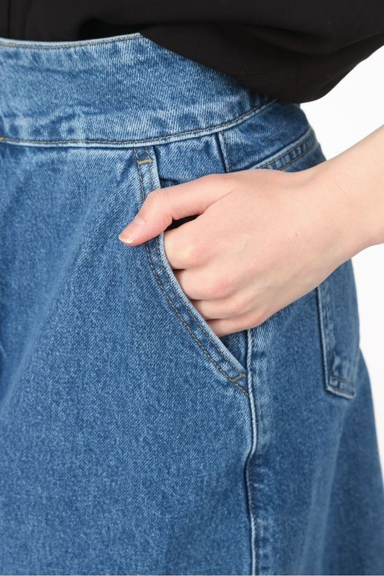 Vero Moda Jupe Vmerina Mid Blue/Denim / Jeans